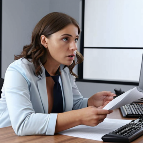 **Media Producer Negotiation:** A determined media producer skillfully negotiating a deal in a modern office, emphasizing preparation and strong communication.