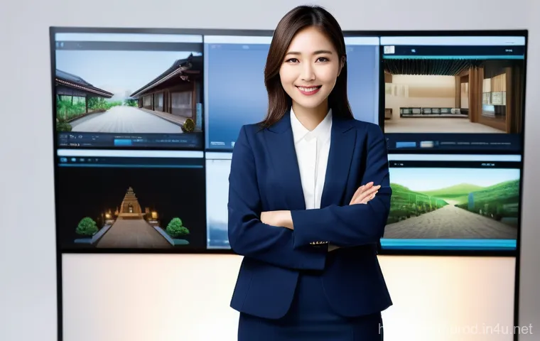 미디어 프로듀서 취업을 위한 포트폴리오 작성법 - **Prompt:** A vibrant and dynamic portrait of a young Japanese media producer, around 20-30 years ol...