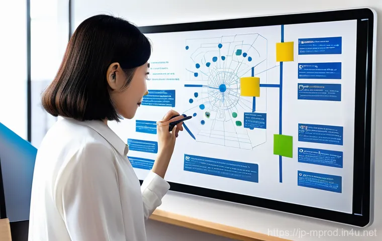 미디어 프로듀서 취업을 위한 포트폴리오 작성법 - **Prompt:** A vibrant and dynamic portrait of a young Japanese media producer, around 20-30 years ol...